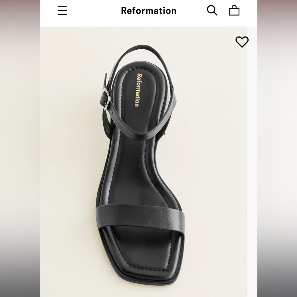 NWOT - Reformation Stephanie Heeled Sandal